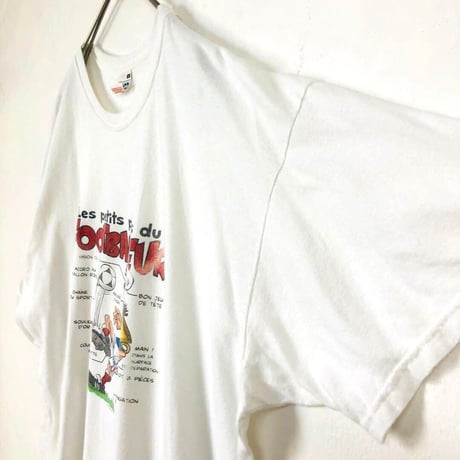 00s フルーツオブザルーム　サッカー　ビッグロゴ　半袖　Tシャツ　白