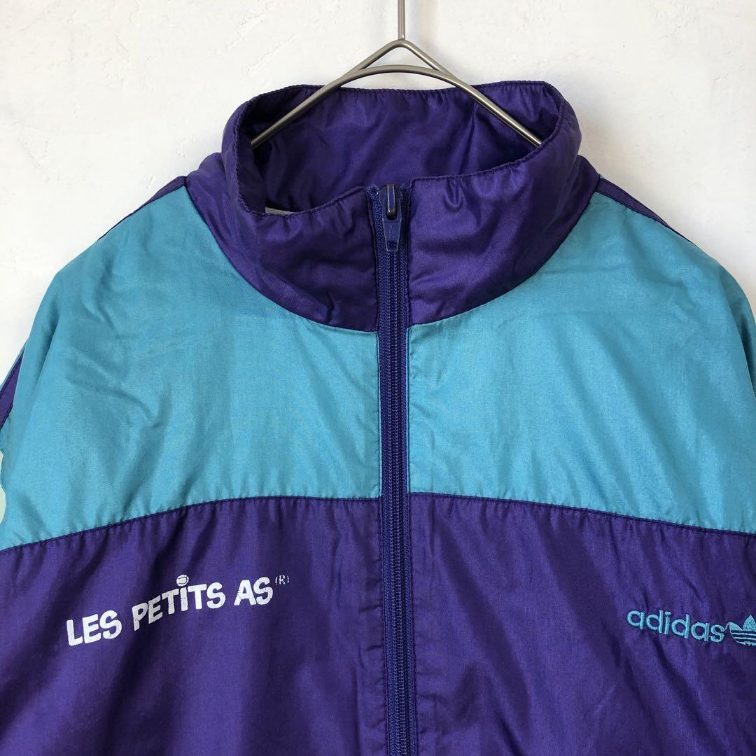 80's アディダスオリジナルス ジャージ トラックジャケット 刺繍 ロゴ