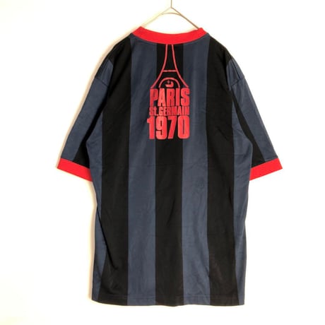 パリサンジェルマン　フランス　00s  ナイキ　トレーニングシャツ　ユニフォーム　サッカー紺