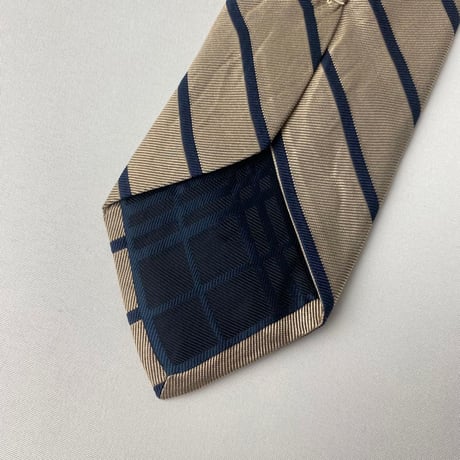 Burberryバーバリー　イタリア製　ストライプ　ネクタイ　ゴールド