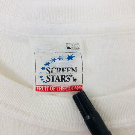 00s フルーツオブザルーム　リタイア　ビッグロゴ　Tシャツ　白