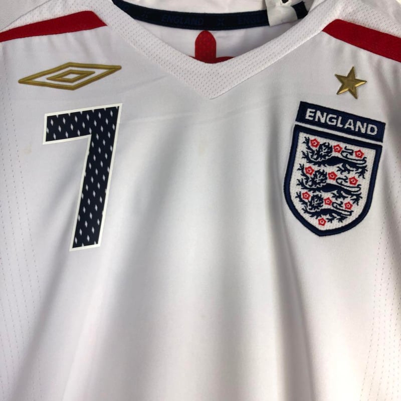 イングランド 07-09 H ベッカム アンブロ キッズ ゲームシャツ
