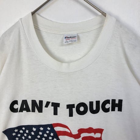90s シングルステッチ　USA製　米国旗　ビッグロゴ　半袖　Tシャツ