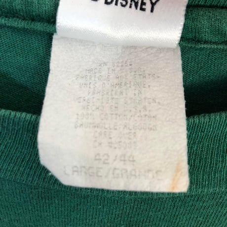 90s シングルステッチ　ディズニー　ティガー　半袖　Tシャツ　緑