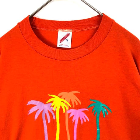 90s シングルステッチ　ジャージーズ　USA製　Tシャツ　オレンジ