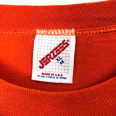 90s シングルステッチ　ジャージーズ　USA製　Tシャツ　オレンジ