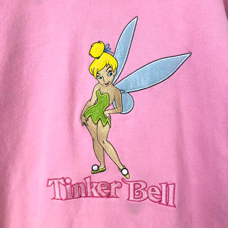 ディズニー ティンカーベル スウェット トレーナー ゆるだぼ ピンク