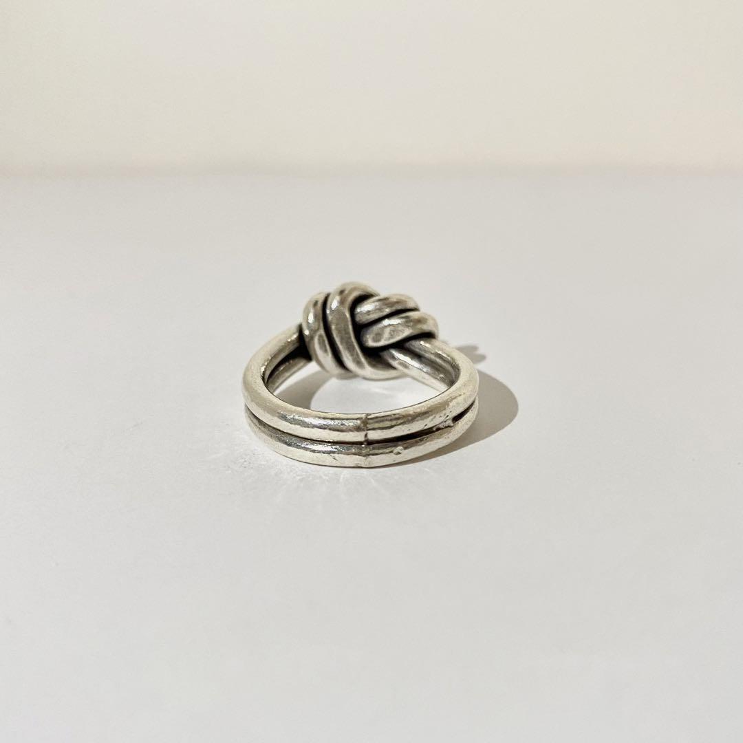 Or*様 KarenSilverハンドメイドヴィンテージシルバートライバルリング KARENSILVER カレン シルバー 民族 結び目 ハンドメイド リング 指輪