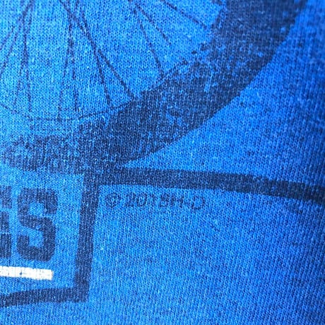 ハーレーダビッドソン　両面　ビッグロゴ　半袖　Tシャツ　青