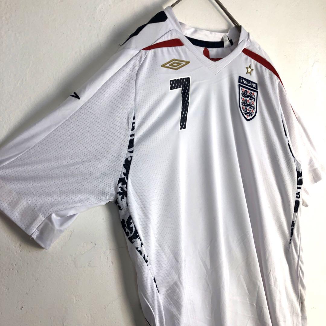 イングランド 07-09 H ベッカム アンブロ キッズ ゲームシャツ