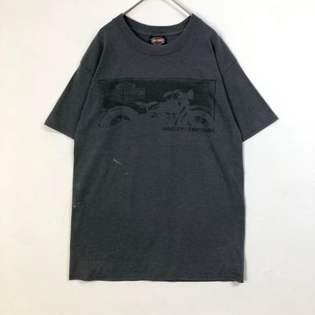 ハーレーダビッドソン　ビッグロゴ　半袖　Tシャツ　グレー