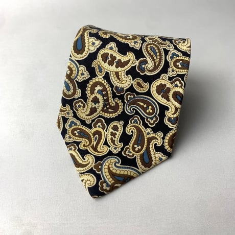 ETRO エトロ　シルク　イタリア製　ペイズリー　総柄　ネクタイ