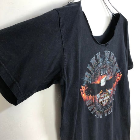 ハーレーダビッドソン　両面　プリント　ビッグロゴ　半袖　Tシャツ