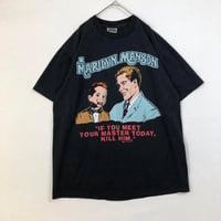 BOOTLEG　シングルステッチ　マリリンマンソン　ロゴ　半袖　Tシャツ