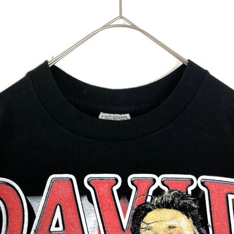 BOOTLEG　DAVID BECKHAM　ベッカム　サッカー　ビッグプリント　シングルステッチ　Tシャツ　黒