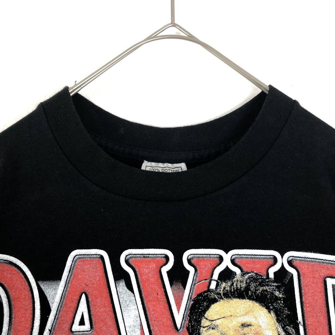3700　ベッカム　サッカー　ビッグプリント　シングルステッチ　Tシャツ　黒 BOOTLEG DAVID BECKHAM ベッカム サッカー ビッグプリント シングル