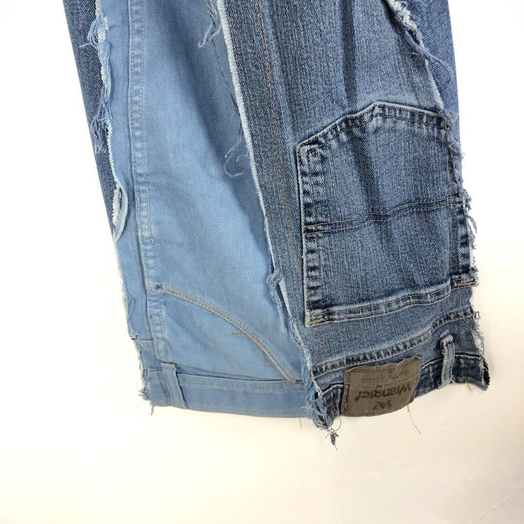 リーバイス リメイク デニム パンツ 再構築 パッチワーク バギー