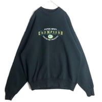 USA製　NFL パッカーズ　刺繍　ロゴ　スウェット　トレーナー　黒
