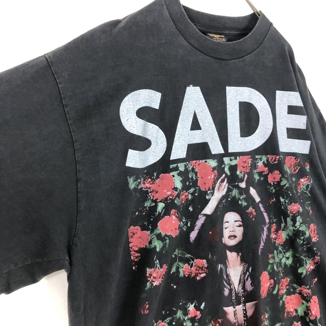 BOOTLEG SADE シャーデー シングルステッチ ビッグプリント Tシャツ 黒
