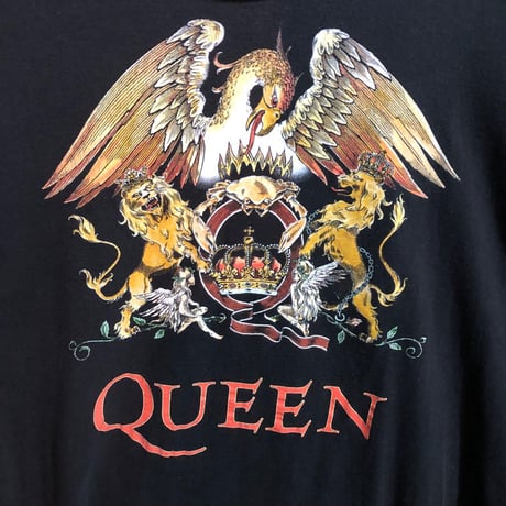 3797 QUEEN クイーン　Tシャツ　バンT 半袖　ビッグプリント　黒