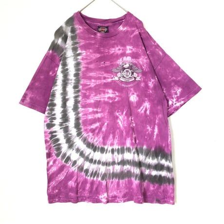 ハーレーダビッドソン　90s シングルステッチ Tシャツ　タイダイ