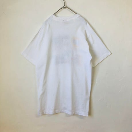 90s USA製　フルーツオブザルーム　ビッグロゴ　Tシャツ　白