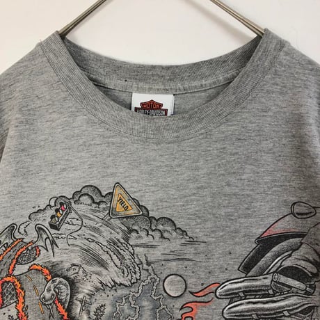 ハーレーダビッドソン　両面　プリント　ビッグロゴ　半袖　Tシャツ