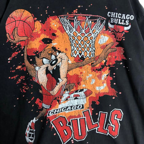 BOOTLEG　NBA　ブルズ　タズマニアンデビル　Tシャツ　ビッグプリント　黒