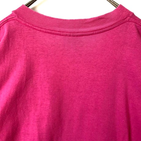 90s USA製　シングルステッチ　ロゴ　半袖　Tシャツ　ピンク