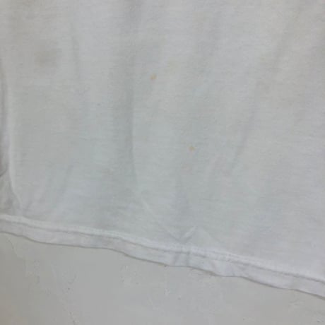 00s　フィッシング 釣り人　魚　ビッグロゴ　半袖　Tシャツ　白