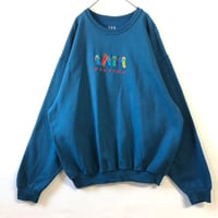フルーツオブザルーム　スウェット　トレーナー　刺繍　フロリダ　青