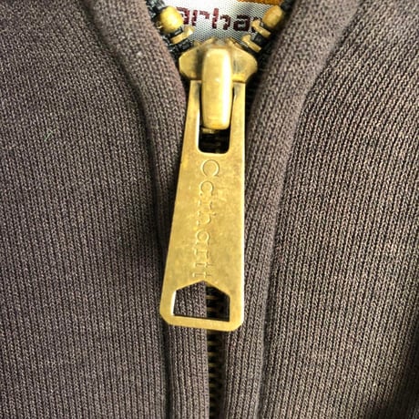 Carhartt　カーハート　ロゴ　パーカー　フーディ ブラウン