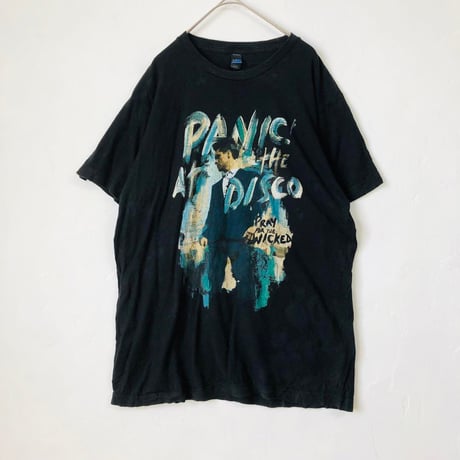 PANIC AT THE DISCO パニックアットザディスコ　ロゴ　半袖　Tシャツ　黒