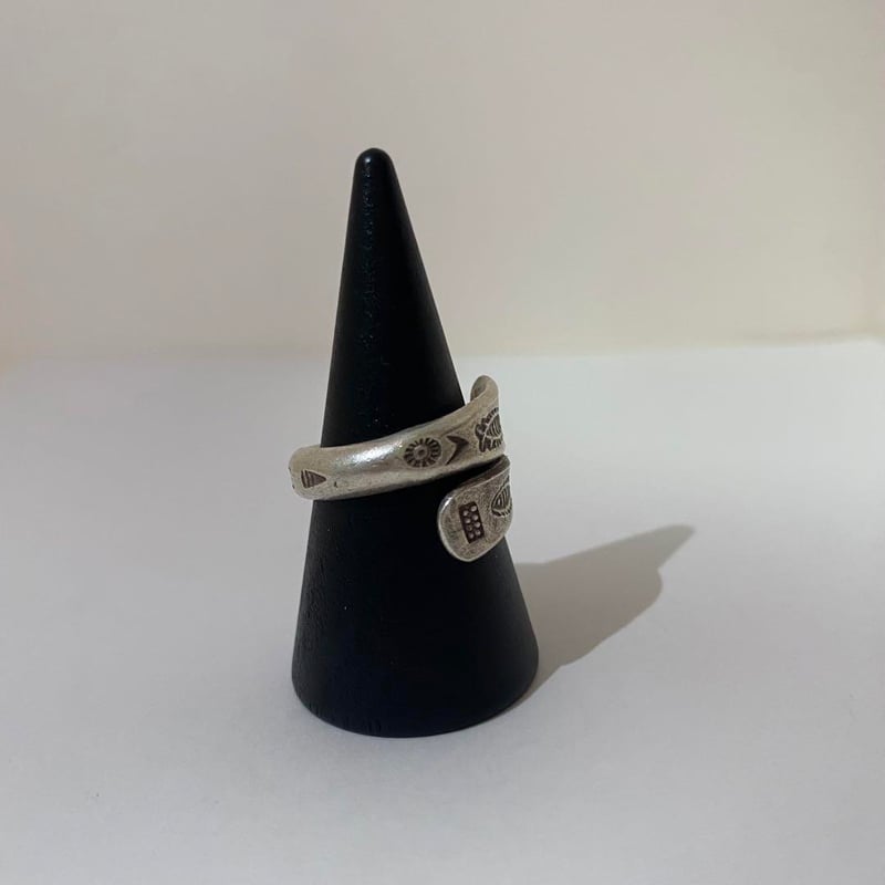 KARENSILVER カレン シルバー 民族 ハンドメイド 魚 柄 リング 指輪