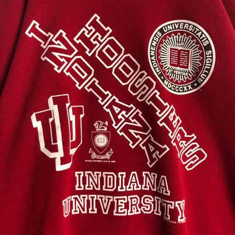 USA製　INDIANA　HOOSIERS　カレッジ　スウェット　赤