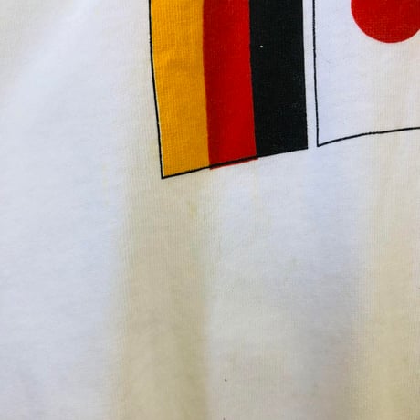 90s USA製　フルーツオブザルーム　ビッグロゴ　Tシャツ　白