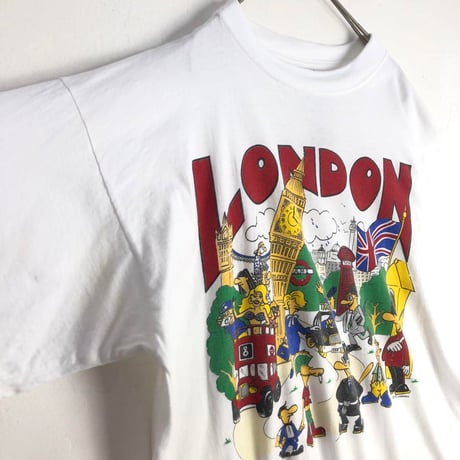 London ロンドン　半袖　Tシャツ　ビッグプリント　白