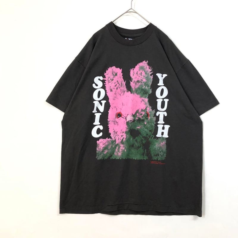 BOOTLEG SONIC YOUTH ソニックユース ロゴ 半袖 Tシャツ | PEACE