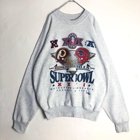 90s　USA製　NFL　スーパーボウル　スウェット　グレー
