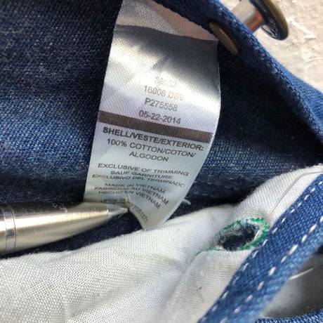 LIBERTY リバティ　デニム　オーバーオール　インディゴ