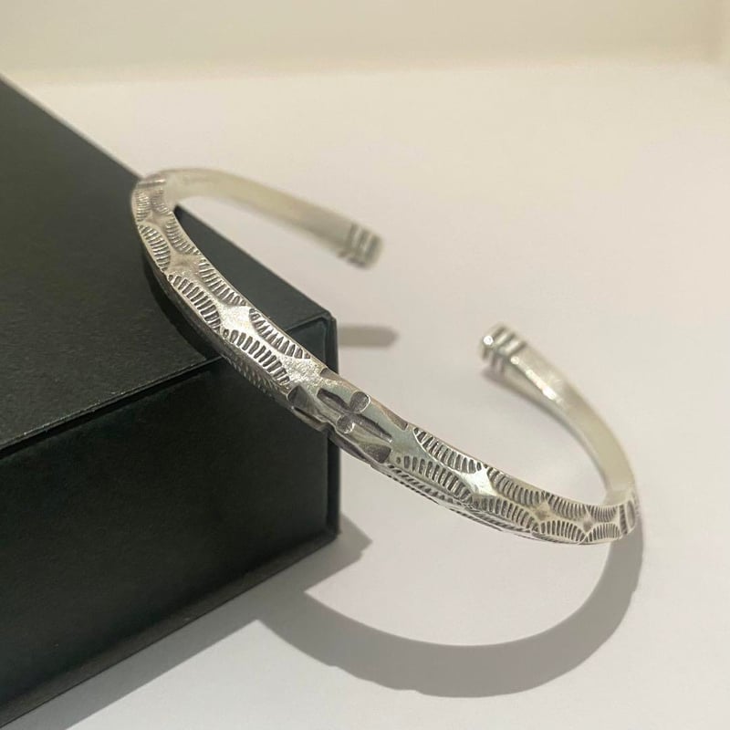 カレン族 シルバー 太 チェーン ブレスレット ハンドメイド 布袋 ユニ カレン族 シルバー 太 チェーン ブレスレット ハンドメイド 布袋 ユニ