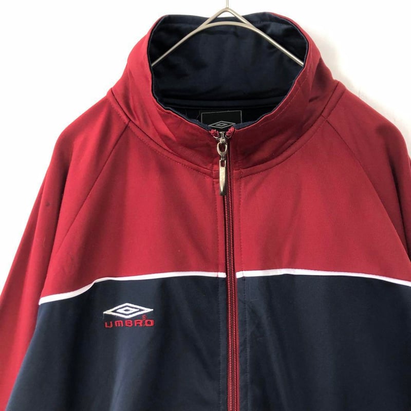 アンブロ ジャージ トラックジャケット 刺繍 ロゴ 紺 | PEACE TOWN