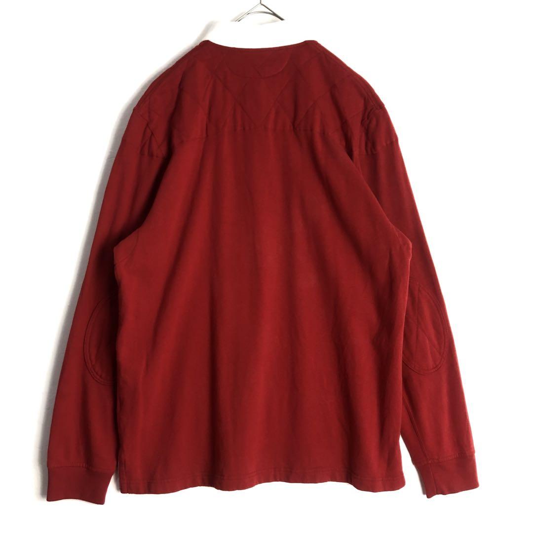 未使用保管品 ポロラルフローレン SUISSE 長袖ラガーシャツ レッド系 90s Polo Ralph Lauren 長袖 ラガーシャツ M レッド ポロラルフ