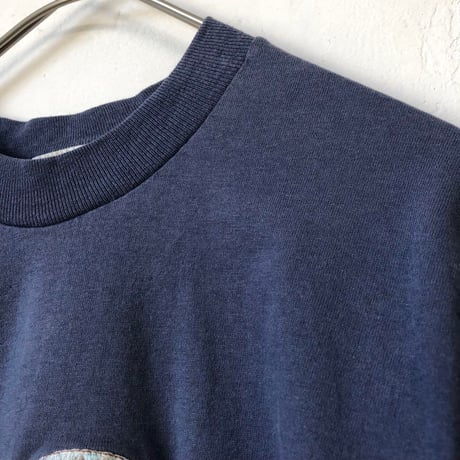 USA製　90s シングルステッチ　刺繍　キッズ　Tシャツ