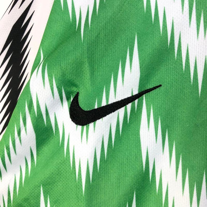 NIKE ナイジェリア ゲームシャツ ユニフォーム サッカー 刺繍 ロゴ 緑