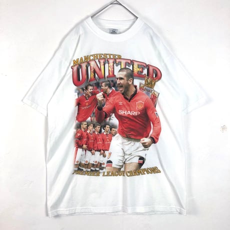 BOOTLEG マンチェスターユナイテッド　サッカー　ビッグプリント　Tシャツ