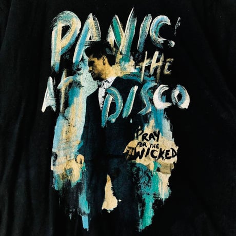 PANIC AT THE DISCO パニックアットザディスコ　ロゴ　半袖　Tシャツ　黒
