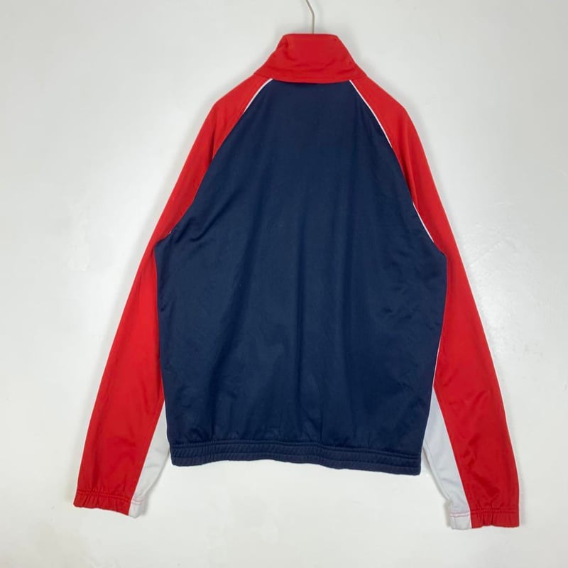00's ナイキ 刺繍 ロゴ トリコロール トラック ジャケット ジャージ 紺