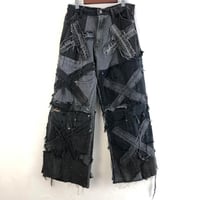 リメイク デニム パンツ 再構築 パッチワーク | PEACE TOWN