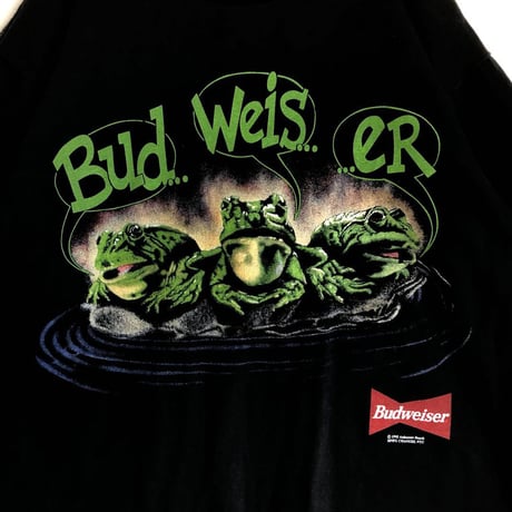 BOOTLEG Budweiser バドワイザー　企業　Tシャツ　ビッグプリント